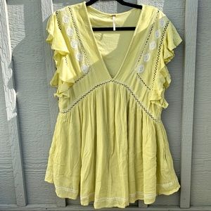 Free People babydoll blouse